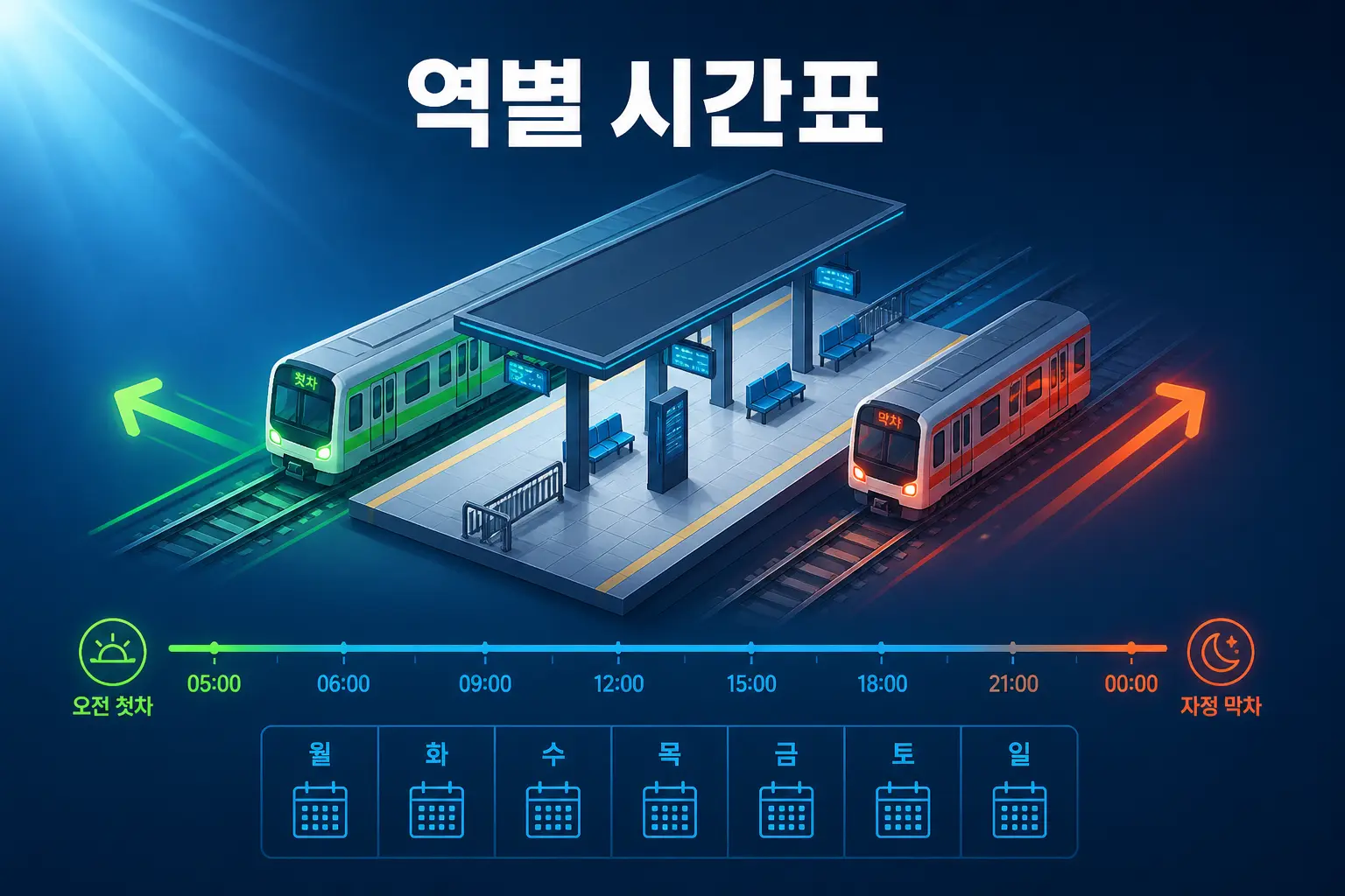 역별 시간표